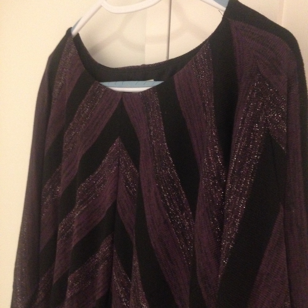 Gorgeous Purple and Black Cocktail Dress